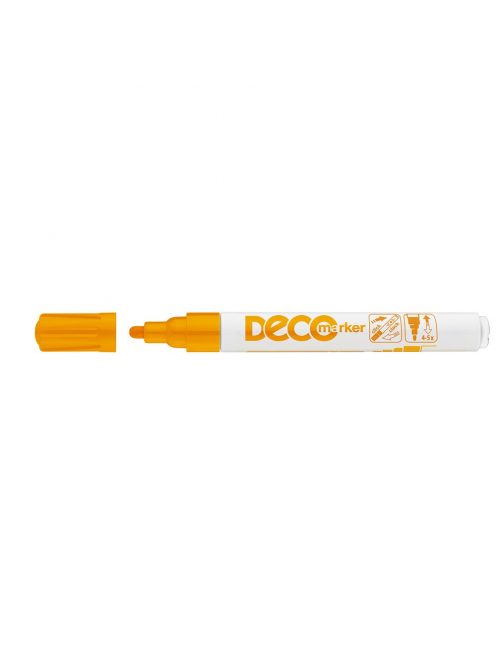 Lakkmarker, decomarker 2-4mm, kerek Ico narancs 