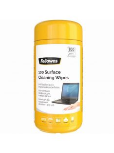   Tisztítókendő, általános felületre, Fellowes® 100lap,/csomag, 