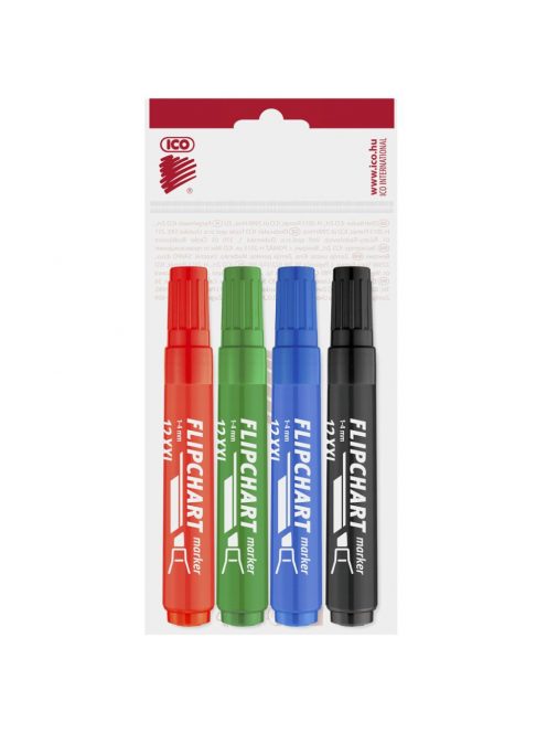 Flipchart marker vízbázisú 1-4mm, vágott Artip 12XXL, 4 klf.szín 