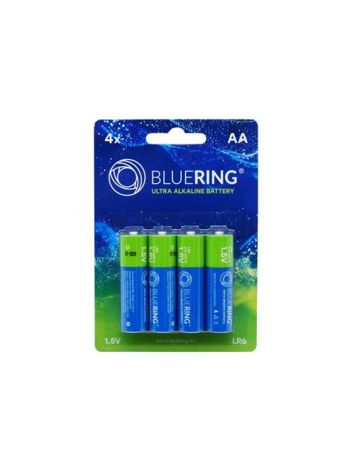 Elem AA ceruza LR6 tartós alkáli 4 db/csomag, Bluering® 