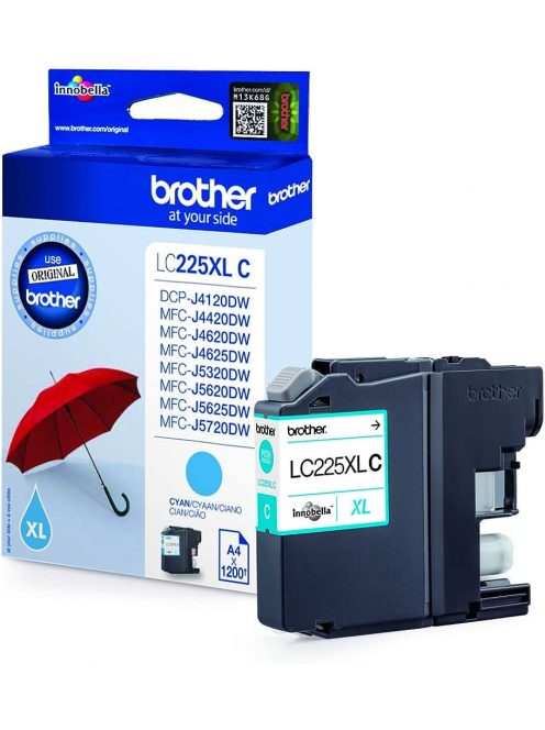 Brother LC225XL tintapatron cyan ORINK