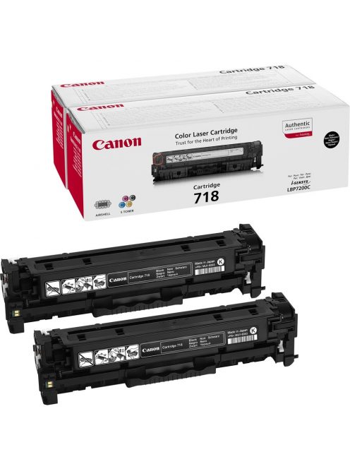 Canon CRG718 toner twinpack black ORIGINAL 