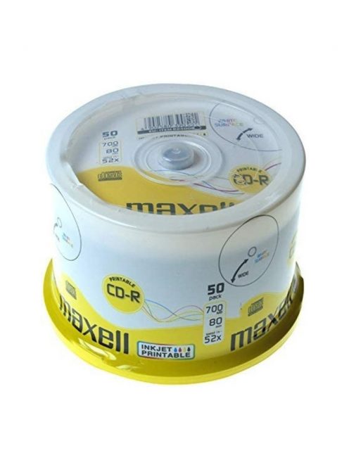 CD-R80 52x nyomtatható 50 db/henger Maxell