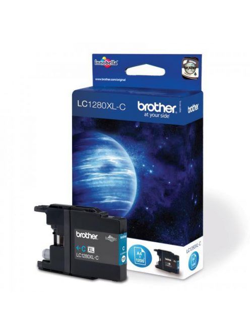 Brother LC12/LC1240/LC1280XL tintapatron cyan ECO