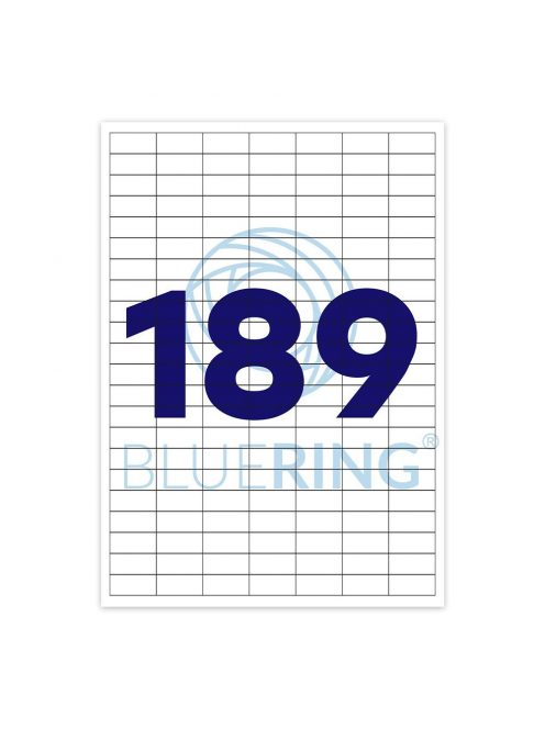 Etikett címke, 24,4x10mm, 100 lap, 189 címke/lap