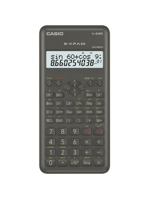 Számológép tudományos 240 funkcióss Casio FX 82 MS 2E fekete