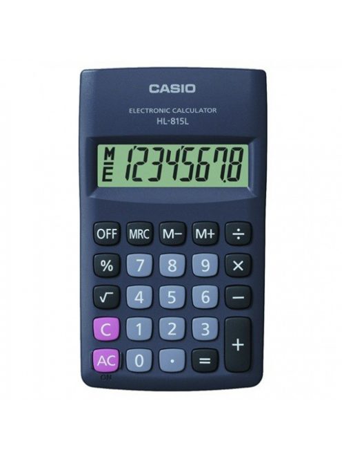 Zsebszámológép 8 digit Casio HL 815 l bk fekete