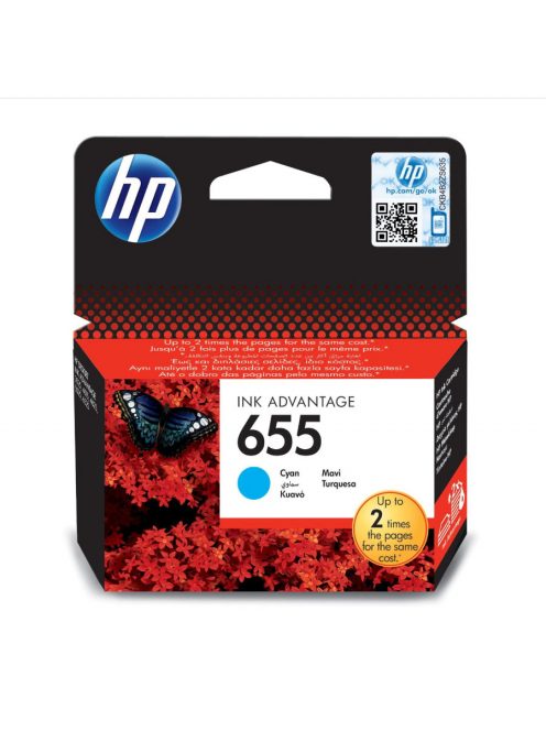 Hp 655/CZ110AE tintapatron cyan ORIGINAL