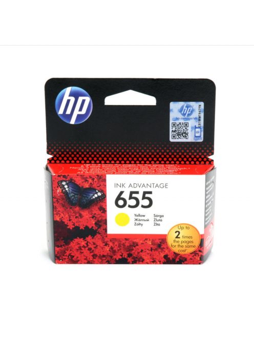 Hp 655/CZ112AE tintapatron yellow ORIGINAL