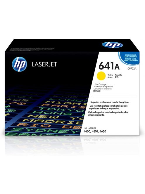 Hp C9722A toner yellow ORIGINAL leértékelt  (641A)