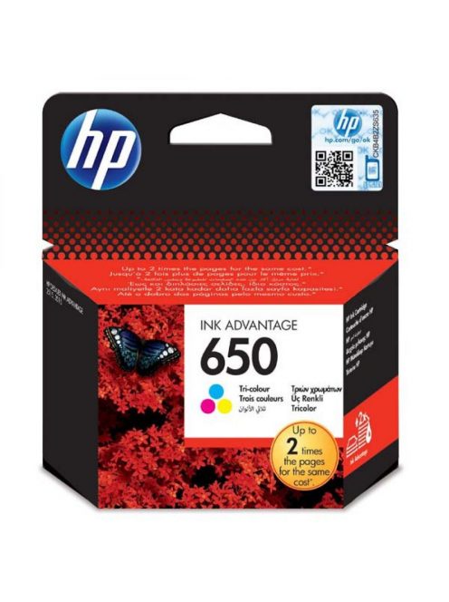 Hp 650/CZ102AE tintapatron color ORIGINAL