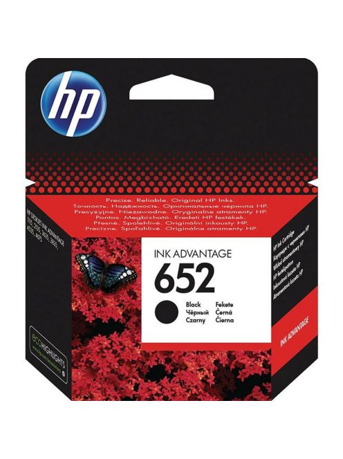 Hp 652/F6V25AE tintapatron black ORIGINAL