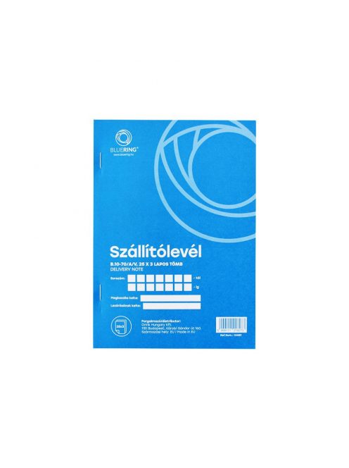 Szállítólevél A5, 25x3lapos B.10-70/A/V Bluering®